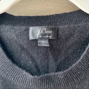 Black J. Crew Cashmere Sweater size Medium